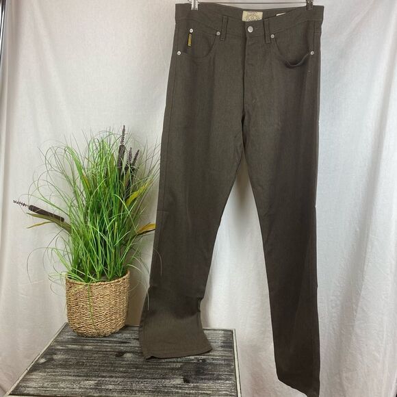Giorgio Armani Jeans Brown High Waist Straight Leg Jeans 34 - Picture 8 of 11